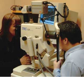 Fundus camera photo